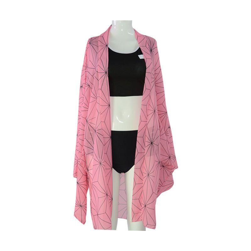 Очаровательный косплей-бикини для пляжа Demon Slayer Kimetsu No Yaiba с изображением Шинобу Кочо