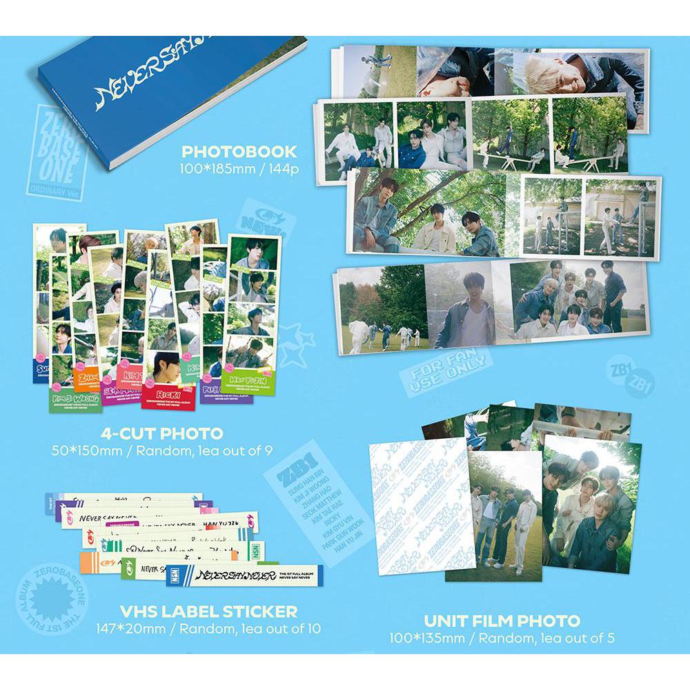 ZEROBASEONE THE 1ST FULL ALBUM [NEVER SAY NEVER] (PHOTOBOOK Ver. / ICON & ORDINARY)