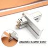 1PC Leather Strap Cutter Adjustable Strip Belt Precise Cutting Tool Aluminum Alloy Leathercraft Incision Cutter