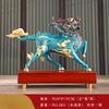 1 шт. Металлический Fenghuo Qilin Украшение Офис Гостиная Фойе Lucky Crafts Открытие новоселья Подарок Фэн-шуй Украшения