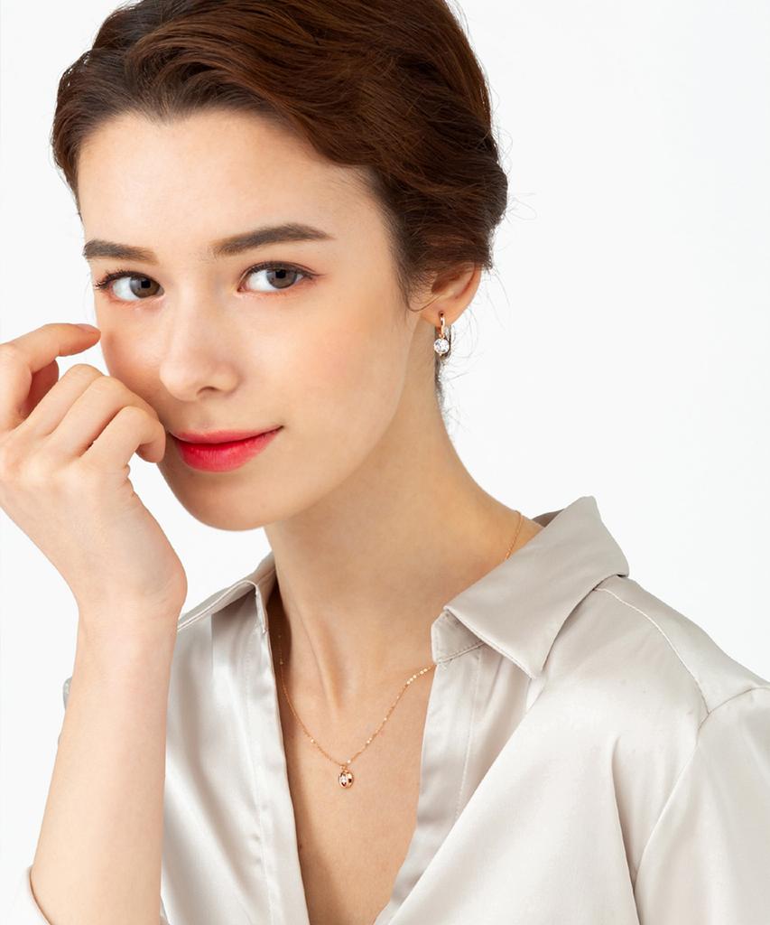Ellejewelry 14K Gf Серьги-пусеты с кубическим цирконием Elgpee216
