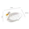 Cartoon Animal Duck Ceramic Soap Dish Cute Drain Storage Rack Portable Soap Holder  Hand Wash Table
