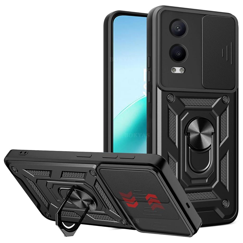 Чехол-подставка Armor Case для OnePlus Nord CE 4 Lite 5G Cover с защитным кольцом для объектива Magnetic Holder Coque Fundas