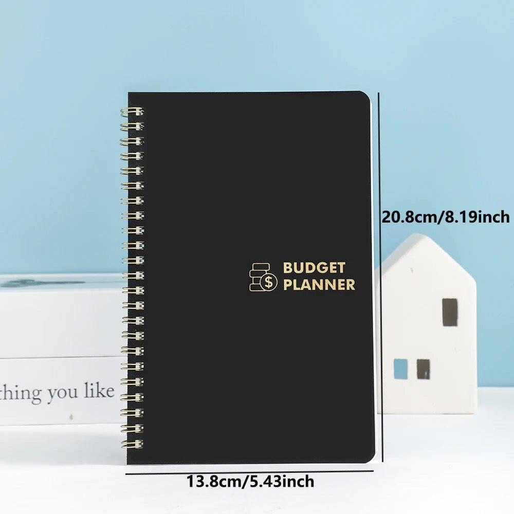 1PC 50 Sheets Budget Planner PVC Hardcover Monthly Budget Book Undated Finance Planner With Expense Tracker Notebook