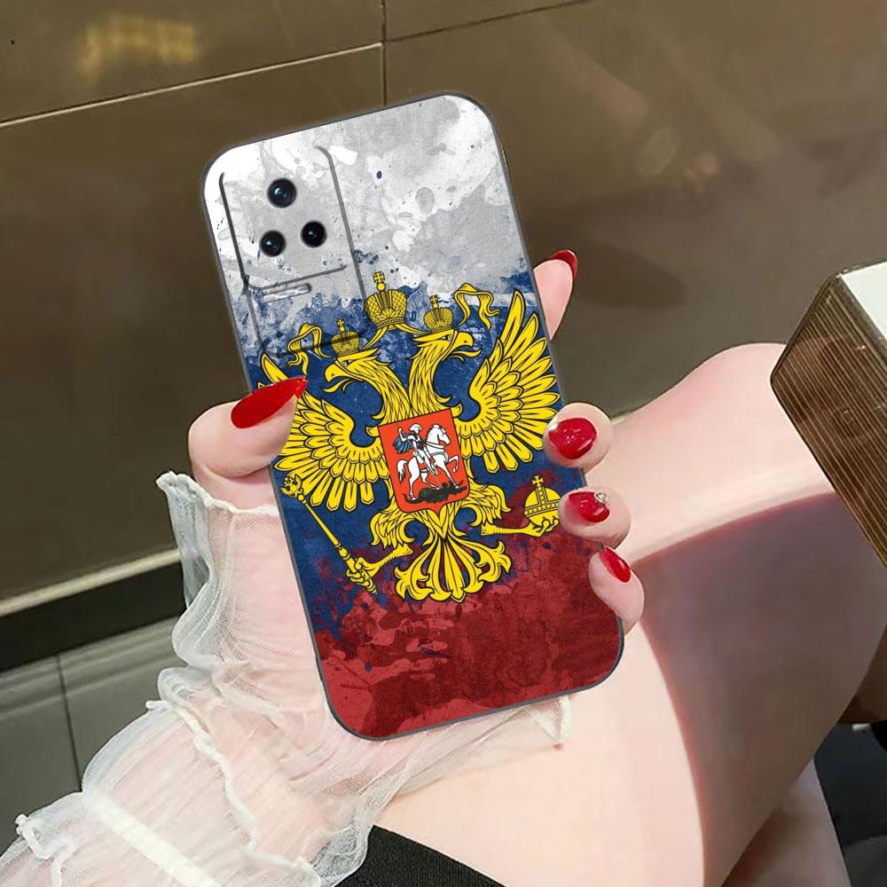 Russia Vintage Emblem Flag Phone Case For Redmi K60 K40 K30 15 15C 14C 13C 12C 12 10 10C 9T 9C 9A 9 8 8A  A1 A2 A3 Pro Plus Case