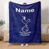 Custom Name Tottenham Hotspur Theme Printed Blanket Perfect For Couch Bed Travel Outdoor Use Machine Washable Cozy Durable
