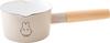 Fuji Enamel Miffy Pastel Milk Индукционная посуда Ghost Miffy Эмалированная кастрюля, 12 см, Совместимая, Серо-бежевый,