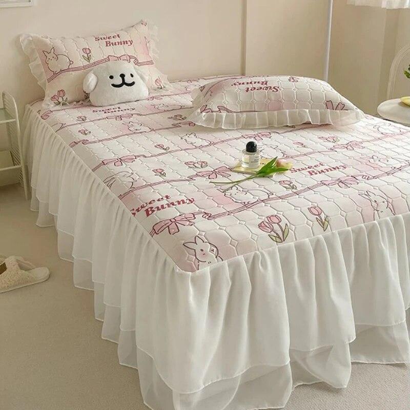 Корейский летний охлаждающий латексный тонкий комплект одеял с кондиционером, простыня с наволочками, роскошный комплект постельного белья размера «queen-king-size»