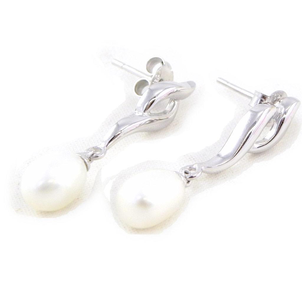 Les Trésors De Lily [G7660] - BO Серебро 'Pearl Beauty' Серебро-белое (родиевое покрытие) - 6x30 мм