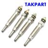 Комплект из 4 свечей накаливания для дизельного двигателя TAKPART для Mitsubishi Challenger L200 L300 2.5 D с двойным сердечником.