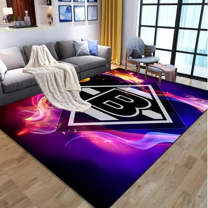 Borussia Monchengladbach Pattern Rug, Indoor/Outdoor Mat, for Picnic, Gameroom, Bedroom, Office, Living Room, Home Decor Carpet, Birthday Gift