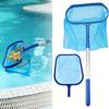 3pcs/set Pool Cleaning Tools Pool Flat And Deep Skimmer Net Set With 17"-40" Telescopic Pole Leaf Skimmer Fine Mesh Net Rake Net For Cleaning