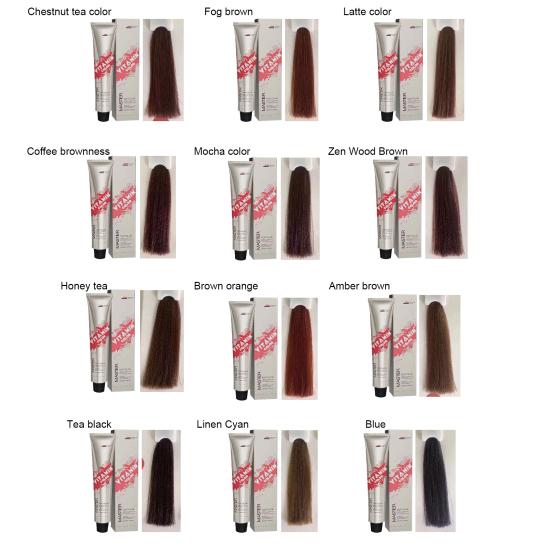 100ml Nutrition Hair Dye Cream Easily Color Dyeing Hair Colors Operation Lock Non-Fading Hair Wax for Professional