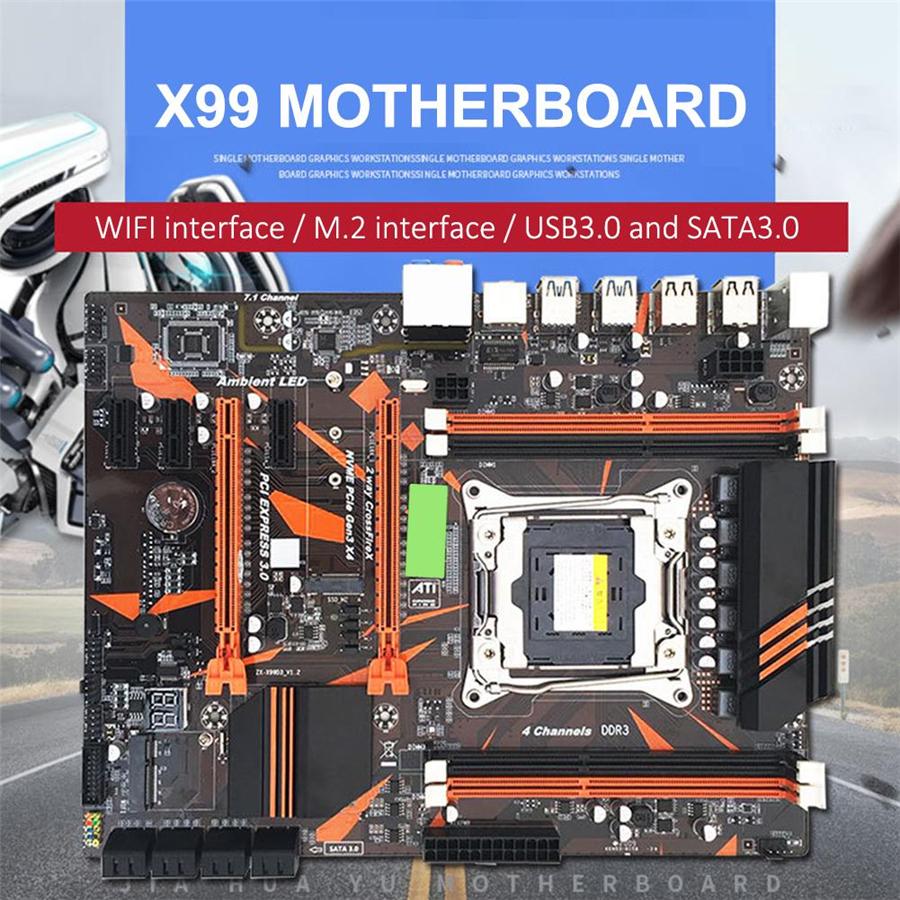 X99 D3 Четырехканальный слот памяти Поддержка процессоров Гигабитная сетевая карта