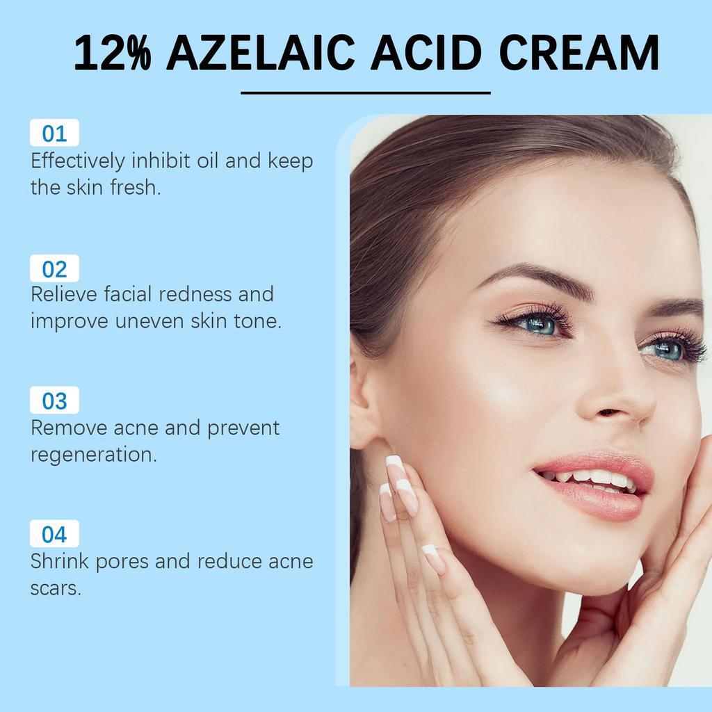 12% Азелаиновая сыворотка Азелаиновый крем помогает при покраснениях, отеках и прыщах на чувствительной коже, 30 г(1шт