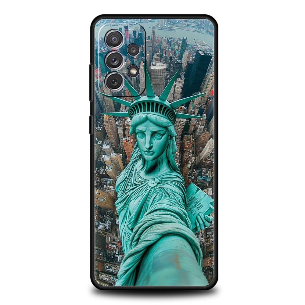 Чехол для Samsung A17 A15 A13 A51 A71 A41 A31 A21S A07 A05 A35 A55 A23 A25 A33 A53 A73 5G Обложка Пейзаж побережья Нью-Йорка