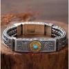 Buddhist Six Character Mantra Men's Bracelet Can Rotate High-end Fashion Classic Diamond Pestle