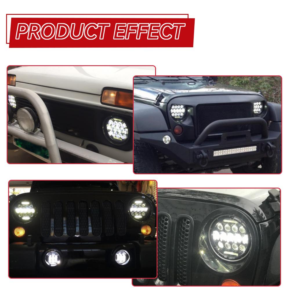 Мотоциклетная 7-дюймовая светодиодная фара для Harley Touring Ultra Classic Electra Street Glide Road King Yamaha Мотоциклетная фара