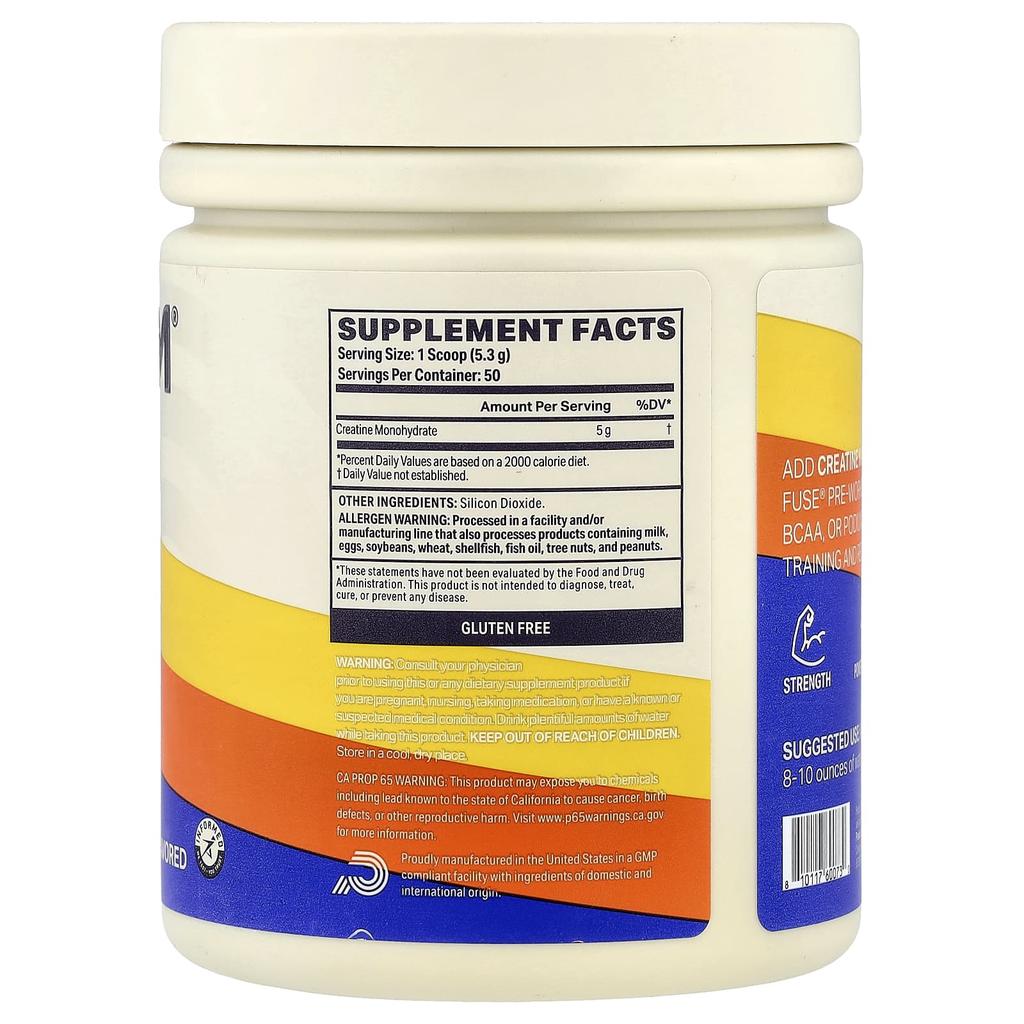 Podium Nutrition, Creatine Monohydrate, Unflavored, 265 g (9.35 oz)