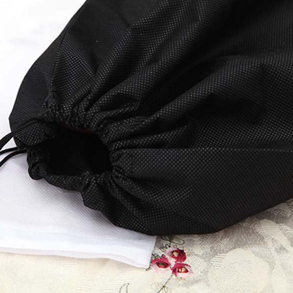 Non-Woven Material Shoe Bag with Drawstring Ideal for Storage And Travel
