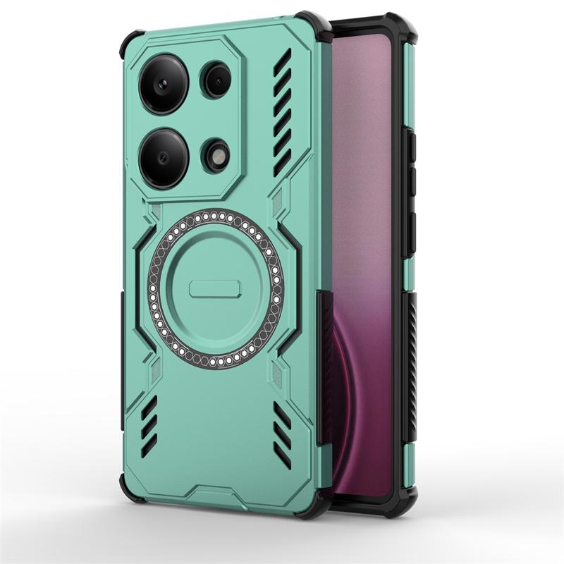 Чехол для Xiaomi Redmi Note 14S Для Redmi Note 14S Противоударный Магнитная адсорбция Беспроводная зарядка Крышка Для чехла Redmi Note 14S