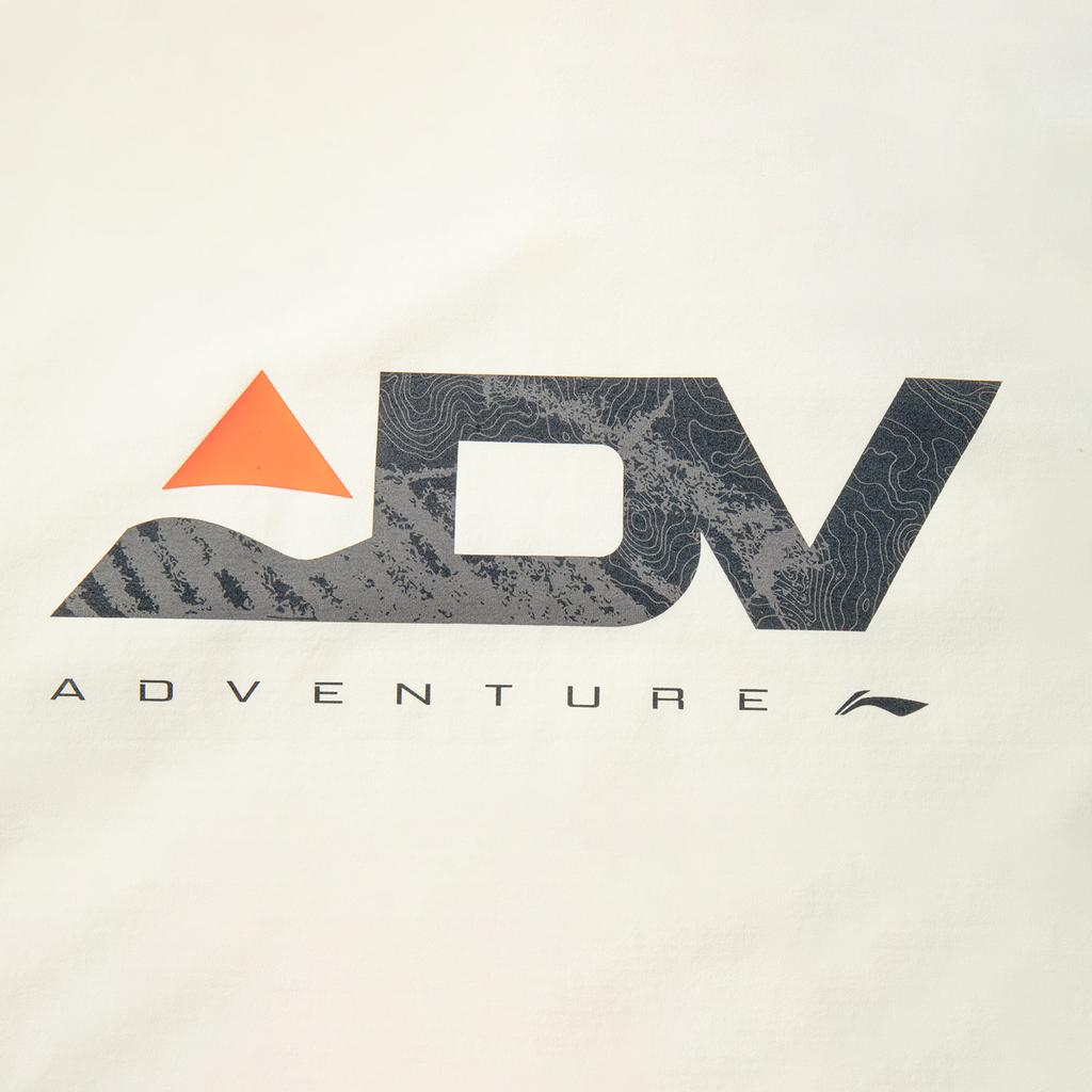 Li Ning Беговая серия Спортивный повседневный простой пуловер с круглым вырезом Футболка с длинным рукавом с надписью Мужские топы Молочно-белый ATLV127-11