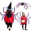 Stuffed Animal Halloween Spider Backpack Cosplay Plush Spider Bag Big Spider Decoration  Puppy Pet