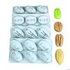 Creative Pistachios Pecan Designs Silicone Molds Ideal For Cake Chocolate And Frozens Treats Kitchen Baking Mould