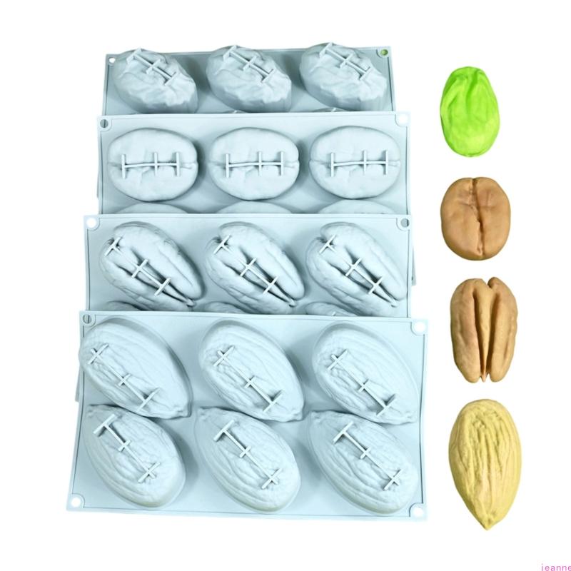 Creative Pistachios Pecan Designs Silicone Molds Ideal For Cake Chocolate And Frozens Treats Kitchen Baking Mould