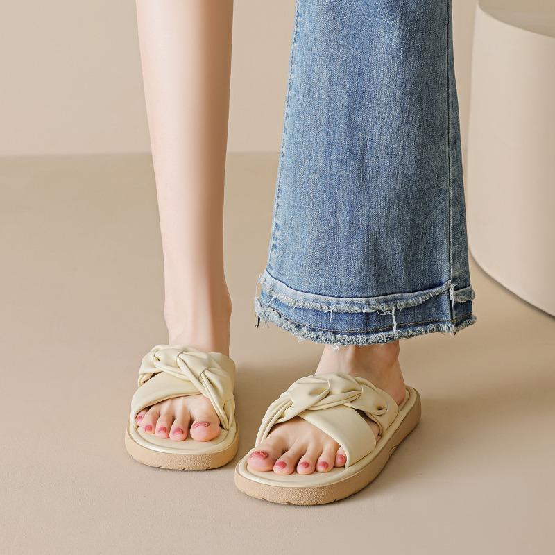 Женская обувь Плоские шлепанцы Пляжные сандалии