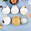Japanese Cartoon Ceramic Cat Face Salad Bowl Cat Shape Dessert Rice Bowl Children's Tableware Home Kitchen Supplies Dinnerware