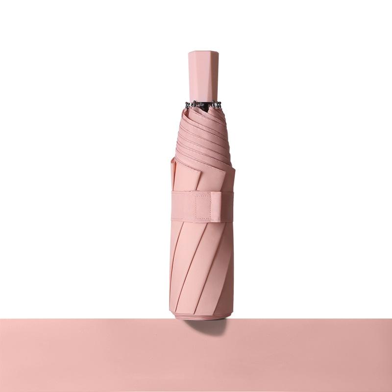 8 Ribs Mini Rain Umbrella Anti UV Sun Umbrella Rain Windproof Light Folding Portable Umbrellas for Women Men Children