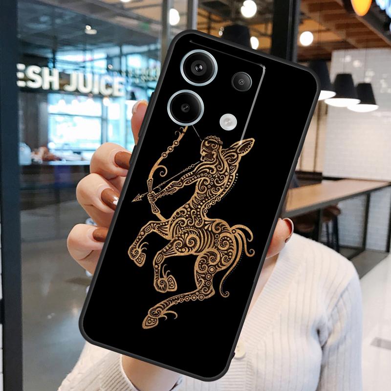 Чехол со знаком зодиака для Xiaomi Redmi Note 13 Pro 12 11 9 10 Pro 12S 11S 10S Redmi 13 12 10C 12C 13C