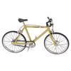 Mini Bicycle Model Metal Rubber Durable Sturdy High Simulation Detachable Bicycle Toy for Home