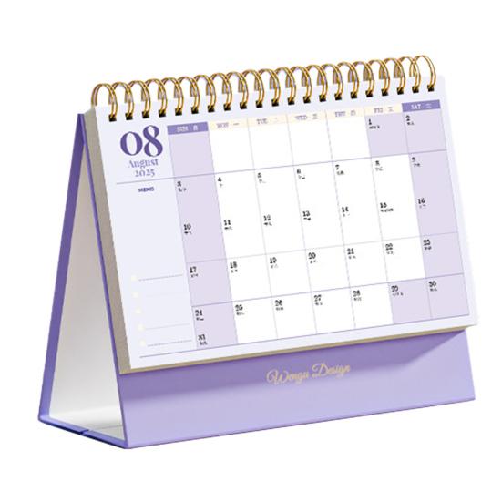 Мини настольный календарь 2026 Янв.2026 - Дек.2026 12-месячный планировщик Двойной проволочный переплет Стоячий перекидной Маленький настольный календарь для дома и офиса