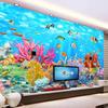 3D Mural Wall Paper Coral Fishes Background Wall Mural 3D Room Wallpaper Landscape For Kids' Room Murals