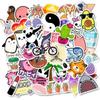 Fashion Cartoon Animal Stickers Pack Funny Waterproof Graffiti Luggage Skateboard Laptop Sticker Kids Toys