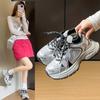 Инс корейская версия новых кроссовок для женщин 2025 весна студенческие спортивные беговые кроссовки повседневная обувь увеличение высоты платформы ZL802