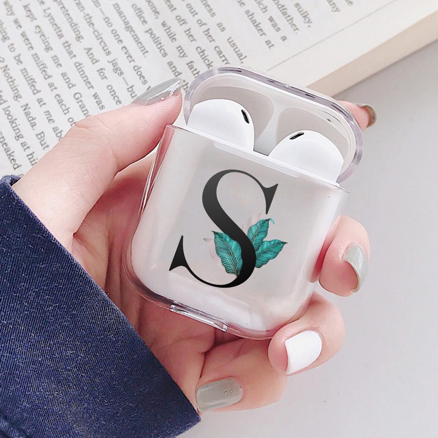 Чехол для AirPods с буквами алфавита для Apple Airpods 3 Pro, беспроводной Bluetooth-гарнитура, защитный чехол, прозрачный чехол для зарядки