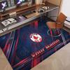 Custom Rug Boston Red Sox Pattern Print Name Text Soft Non‑Slip Floor Carpet for Home Indoor Decoration