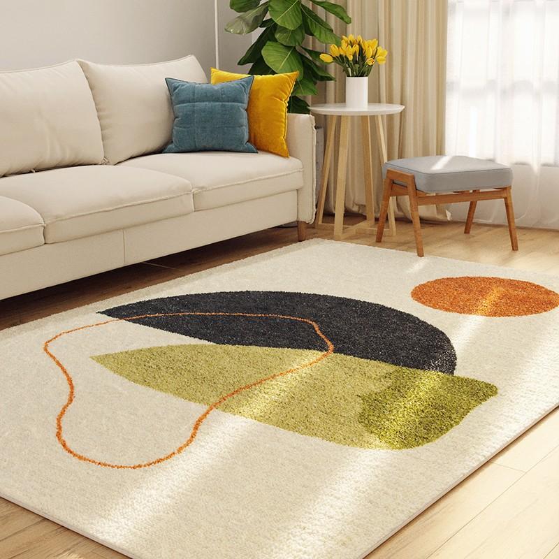 Nordic Simple and Easy Care Washable Living Room Carpet Soft Plush Fluffy Children Room Carpets Largearea Dirtresistant Home Rug
