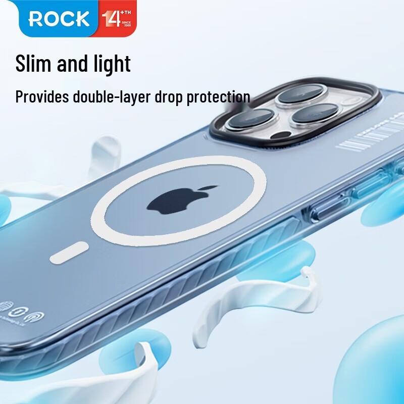 ROCK Magnetic Double-Layer Protective Case for iPhone 15 Pro Max