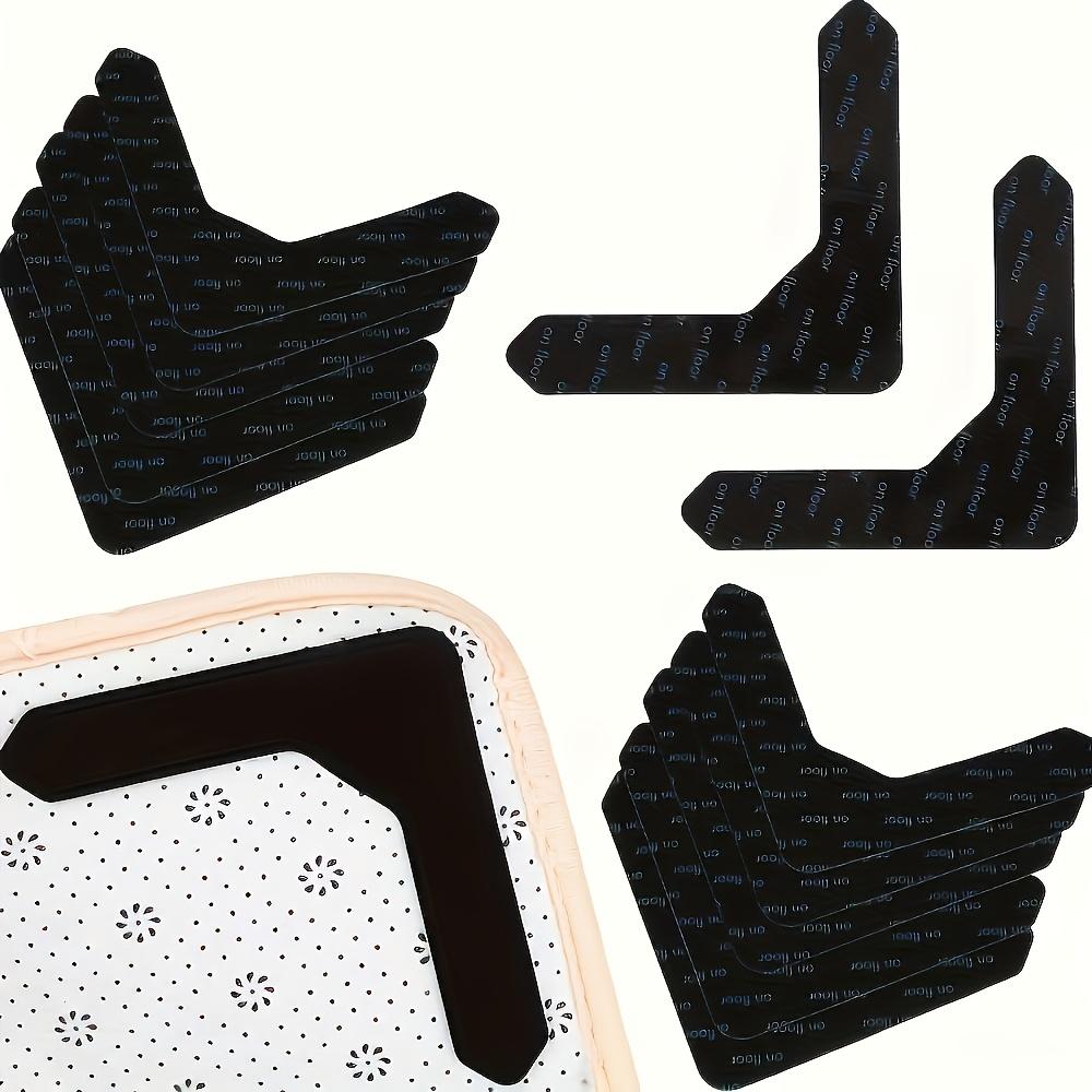 16 Pcs Washable Reusable PU Double Sided Carpet Grippers for Hardwood Floors, Keep Carpet Edges Flat, Prevent Curling