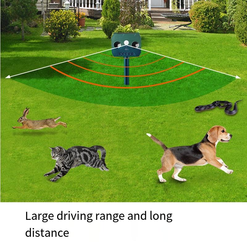 1 шт. Уличный отпугиватель животных на солнечной энергии, ультразвуковой отпугиватель мышей, инфракрасная индукция, ультразвуковой отпугиватель птиц и насекомых