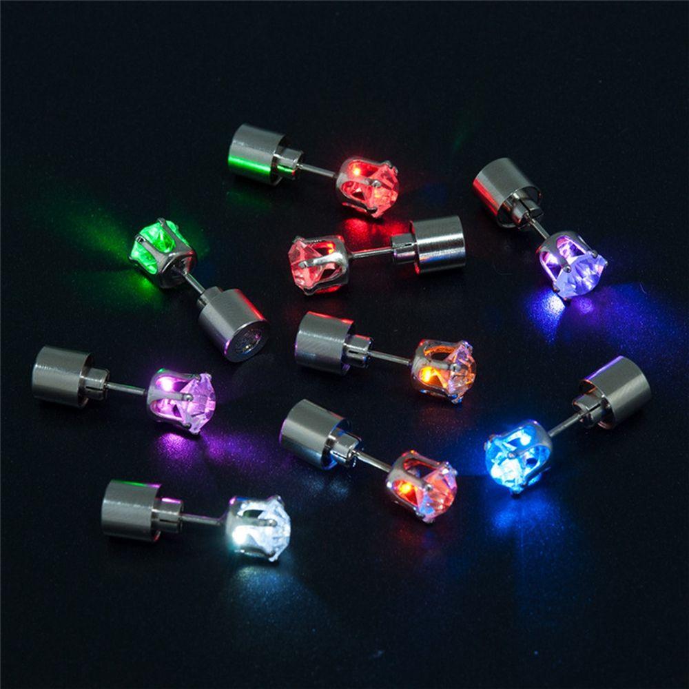 DJ Dance Party Men Earrings Female Ear Studs Light Up Earrings Glow Earrings Earrings