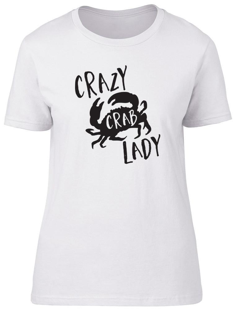 Crazy Crab Lady Unisexs Ladies Short Sleeve Fitted TShirt
