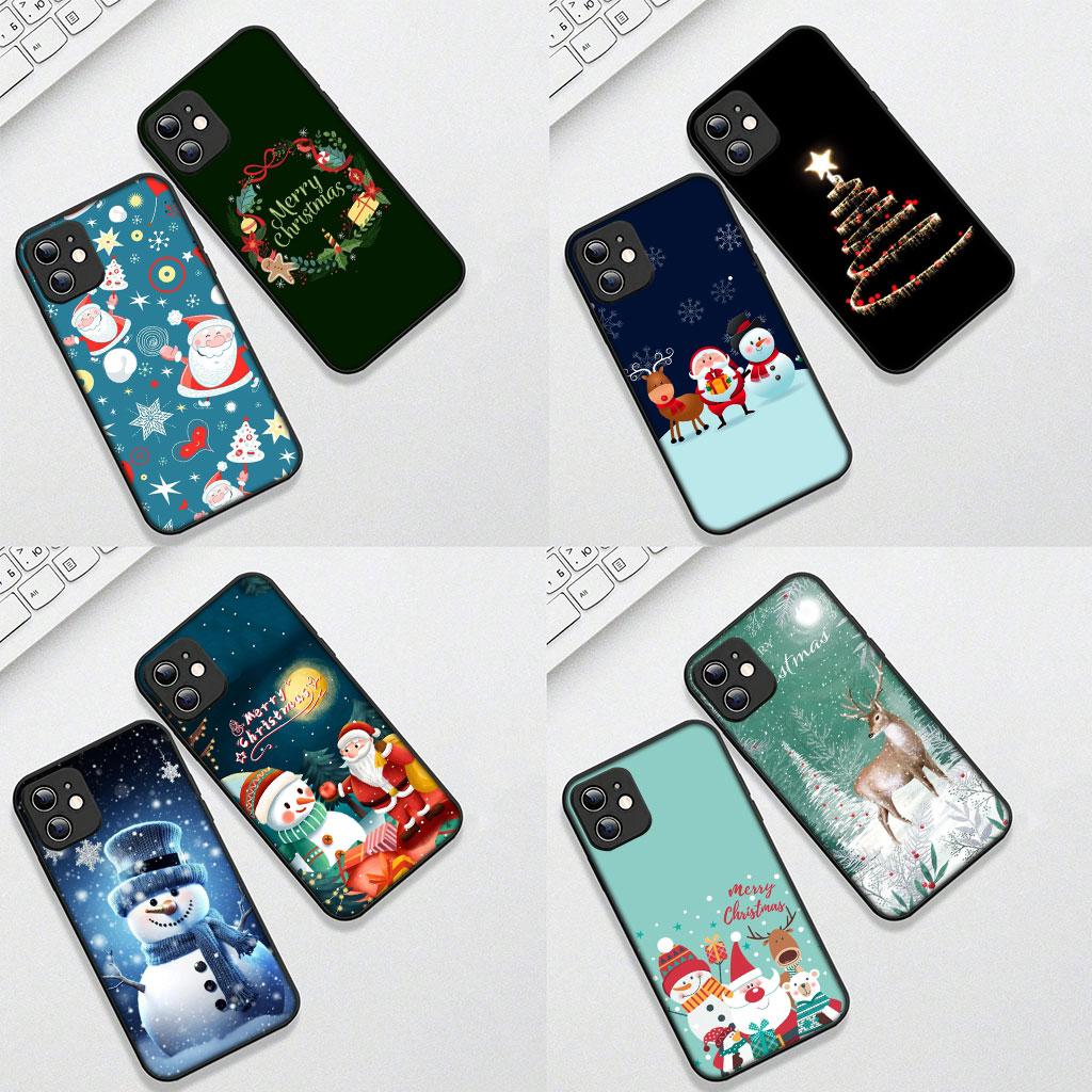 for Motorola Moto G86 G57 G67 G54 G24 G15 Power G13 G14 G34 G35 G45 G53 G55 G64 G75 G72 Case Merry Christmas Tree Deer Snowman