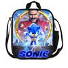 Сумка для ланча Sonic Hedgehog Стильная наплечная сумка для детей и взрослых Большая вместимость Дорожная сумка