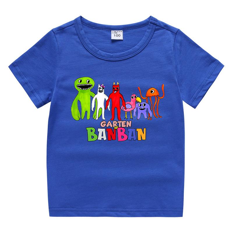 Children Summer Boys Girls T-shirts Game Fashion Garden of Banban Cartoon Short Sleeve T-shirt for Kids Clothes