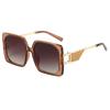 New Large Frame High-End Metallic European And American Style Sunglasses For Women(Ds-23037)